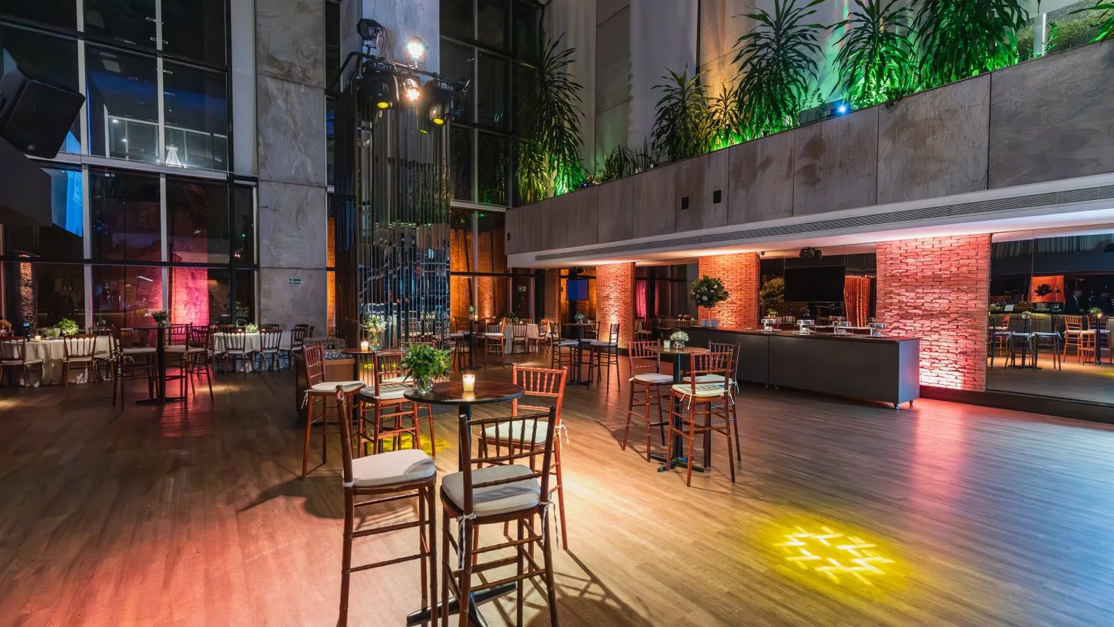 Referencia visual de salón para eventos